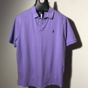 LPolo Ralph Lauren Purple Classic Fit Polo Shirt Sz L